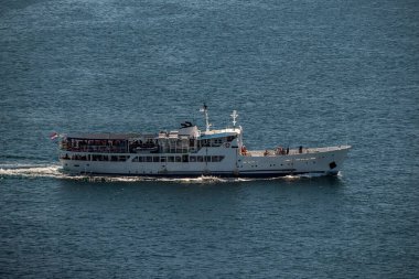 Dünya mirası sahası, Hırvatistan ve Panorama 'daki Sibenik Ortaçağ köyünün kalesinden hava manzarası