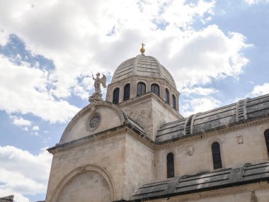 Sibenik 'teki St. James Katedrali, Hırvatistan' daki detay ve dünya mirası sahası