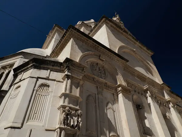 Собор Святого Иакова Шибенике Деталь Объект Всемирного Наследия Хорватии — стоковое фото