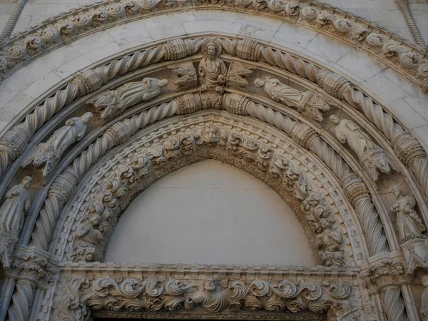 Catedral Santiago Sibenik Detalle Patrimonio Humanidad Croacia —  Fotos de Stock