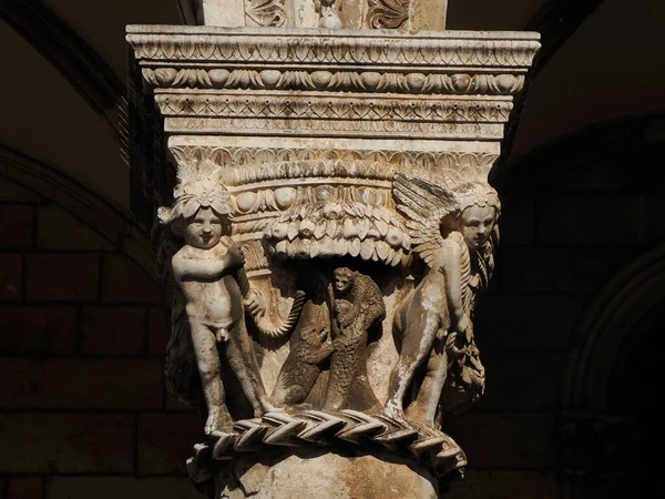 Dubrovnik Croatia Medieval Rector Palace Croatian Knezev Dvor Italian Palazzo — Stock Photo, Image