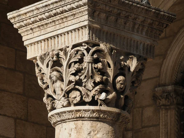 Dubrovnik Croácia Medieval Reitor Palace Croata Knezev Dvor Italiano Palazzo — Fotografia de Stock