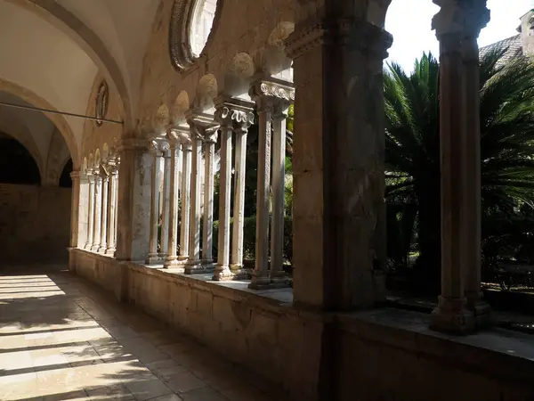 Franciscaanse Kerk Het Klooster Dubrovnik Kroatië Middeleeuwse Stad — Stockfoto