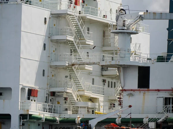 Ein Frachtschiff Detail Aus Nächster Nähe — Stockfoto