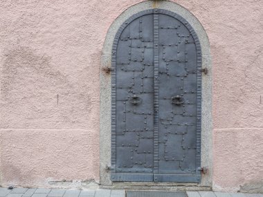 Brunico Brunek Ortaçağ Köyü detayları Val Pusteria Pustertal - Trentino Alto Adige Sudtirol Güney Tyrol İtalya, Avrupa