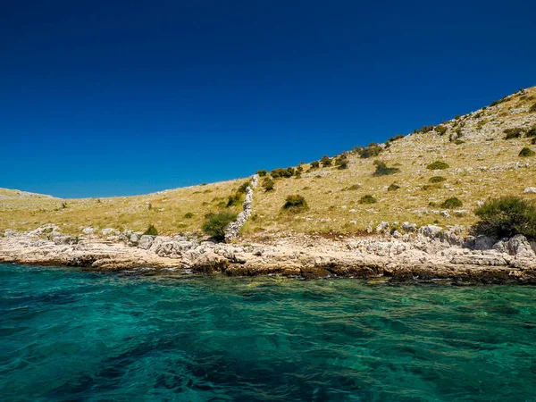 Turquoise Water Paradise Lagoon Archipelago Islands Kornati Archipelago National Park — Stock Photo, Image