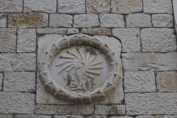 Loggia Trogir Medeltida Stad Dalmatien Kroatien Unesco Världsarvslista Gamla Stan — Stockfoto
