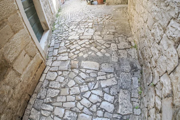Trogir Średniowieczne Miasto Dalmacji Chorwacja Lista Światowego Dziedzictwa Unesco Stare — Zdjęcie stockowe