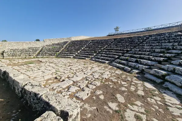 Théâtre Grec Palazzolo Acreide Province Syracuse Italie — Photo
