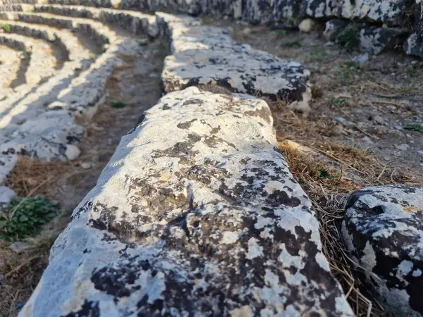 Teatro Grego Palazzolo Acreide Província Siracusa Itália — Fotografia de Stock