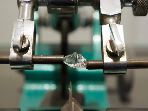 a diamond cutting machine close up detail
