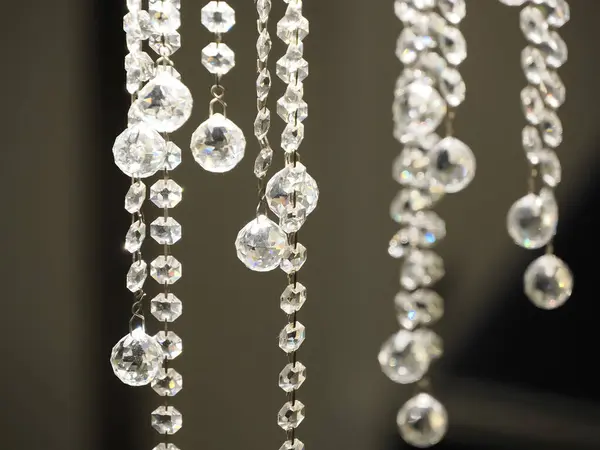 Chandelier Diamond Balls Hanging Ceiling Stock Image