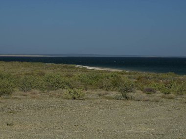 cortez sea baja california sur landscape panorama from boat