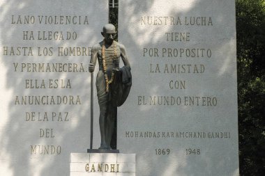 Ghandi Anıtı Ciudad de Mexico, Meksika heykeli