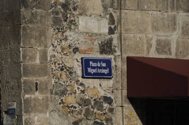 Meksika, Meksika 'nın Ciudad de Mexico şehrinin tarihi merkezi Plaza de San Miguel Arcangel Binası.