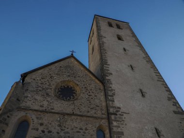 San Candido Kolej Kilisesi Güney Tyrol, Pusteria Vadisi, Trentino Alto Adige, İtalya