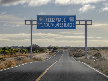 Adolfo lopez mateos uzak bir köy, Baja California, Meksika