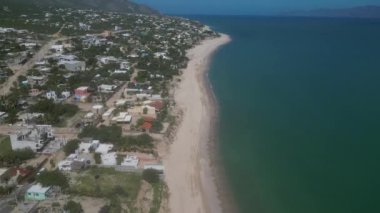 El Sargento plajı la ventana baja California sur xico hava manzaralı panorama 