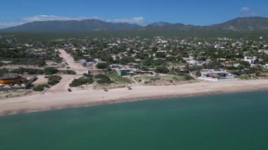 El Sargento plajı la ventana baja California sur xico hava manzaralı panorama 