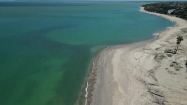 El Sargento plajı la ventana baja California sur xico hava manzaralı panorama 