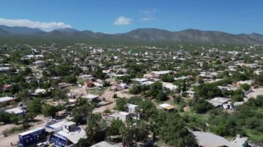 El Sargento plajı la ventana baja California sur xico hava manzaralı panorama 