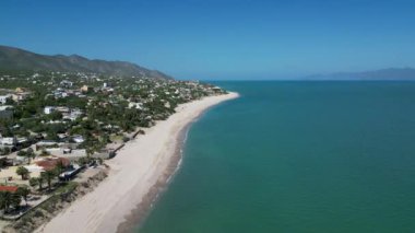 El Sargento plajı la ventana baja California sur xico hava manzaralı panorama 