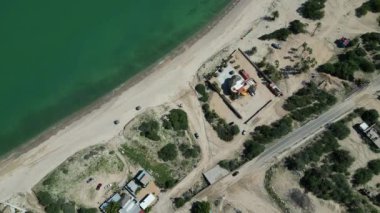 El Sargento plajı la ventana baja California sur xico hava manzaralı panorama 