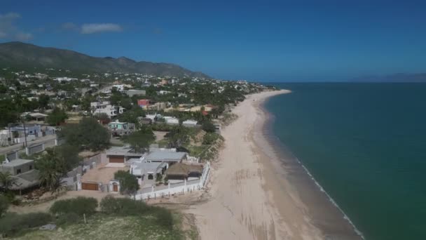 Sargento Pláž Ventana Baja California Sur Mexico Letecký Pohled Panorama — Stock video