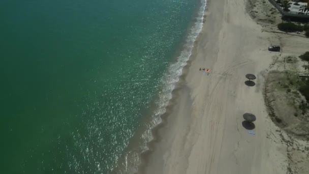 Sargento Beach Ventana Baja California Sur Mexico Vista Aérea Panorama — Vídeos de Stock