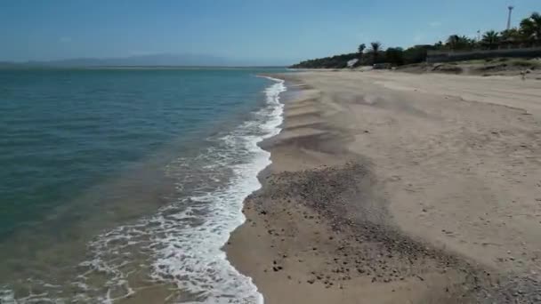 Sargento Beach Ventana Baja California Sur Mexico Εναέρια Άποψη Πανόραμα — Αρχείο Βίντεο