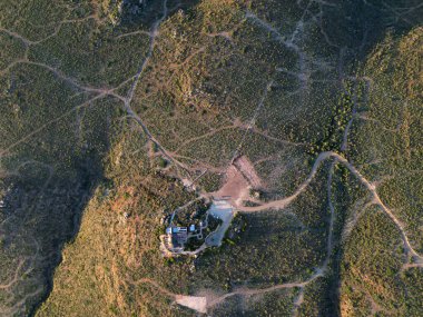 Todos Santos Meksiko Baja California 'nın İHA hava günbatımı görüntüsü Mirador bakış açısından kesinlikle