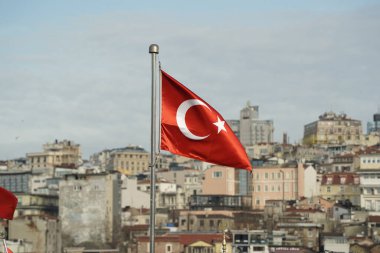 Galata Köprüsü manzaralı istanbul şehri