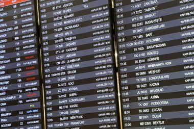 İSTANBUL, TURKEY, HAZİRAN 10, 2024: İstanbul 'un yeni havaalanının iç manzarası. Yeni İstanbul Havalimanı, İstanbul, Türkiye 'deki ana uluslararası havaalanıdır..