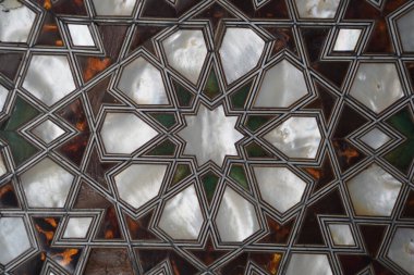 Topkapı Sarayı, İstanbul, Türkiye ve Antik Osmanlı konutlarının dekorasyonunun ayrıntıları