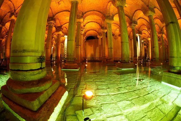 Istanbul Turkey January 2024 Basilica Cistern Istanbul Largest Ancient Cistern Stock Image