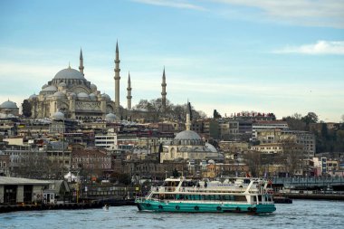 İstanbul 'dan yeni cami manzaralı Türkiye, Boğaz gezisi