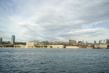 İstanbul 'dan Dolmabahçe Sarayı manzaralı Türkiye, İstanbul gezisi