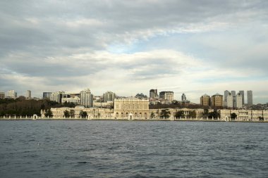 İstanbul 'dan Dolmabahçe Sarayı manzaralı Türkiye, İstanbul gezisi