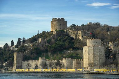 İstanbul 'dan Rumeli İsari kalesi manzaralı Türkiye ve İstanbul gezisi
