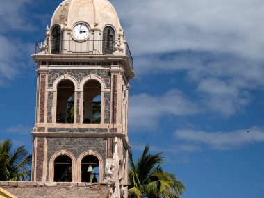 Loreto Köyü 'nün eski görevi güneşli bir günde Baja California Sur Mexico