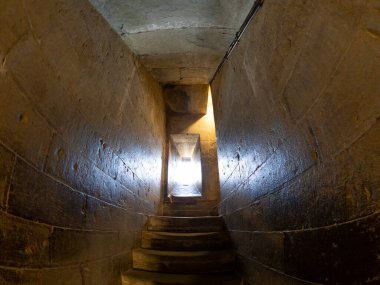 Floransa giotto kulesinin merdiven içi. Santa Maria dei Fiori Katedrali yakınlarında. Brunelleschi Dome, İtalya.