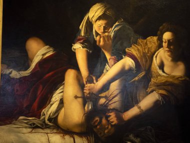 FLORENCE, İtalya - 24 Mart 2024 - Uffizi Galerisi dünyanın en önemli müzelerinden biri