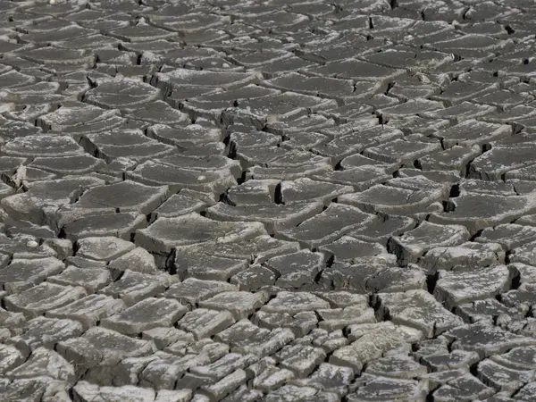 Stock image detail of dry soil of The salt pans of Aveiro Portugal