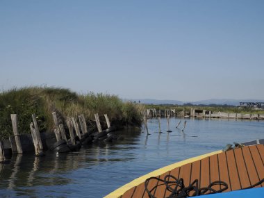 Aveiro gölü Ria de Aveiro Portekiz 'in Atlantik kıyısında yer alır..