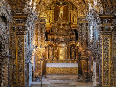 AVEIRO, PORTUGAL - 25 Nisan 2024 Şehir Müzesi Santa Joana, daha önce Aveiro 'daki İsa Manastırı olarak biliniyordu.