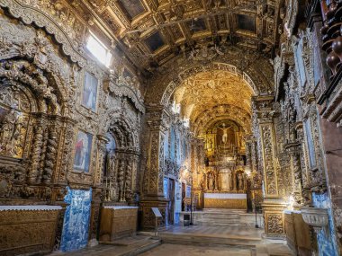 AVEIRO, PORTUGAL - 25 Nisan 2024 Şehir Müzesi Santa Joana, daha önce Aveiro 'daki İsa Manastırı olarak biliniyordu.