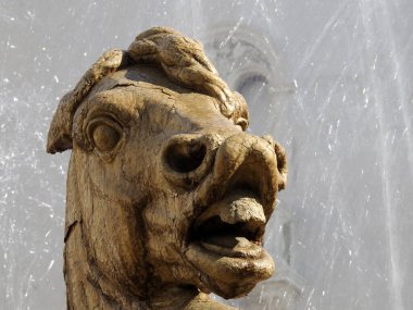 Ortigia Syracuse arşivi fıskiyenin detaylarını Sicilya 'ya yerleştir