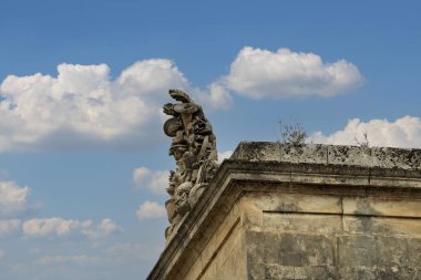 Noto küçük kasaba barok bina detayı Sicilya, İtalya tiyatrosu