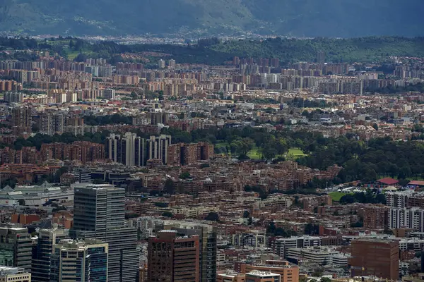 stock image bogota aerial view from monserrate Colombia