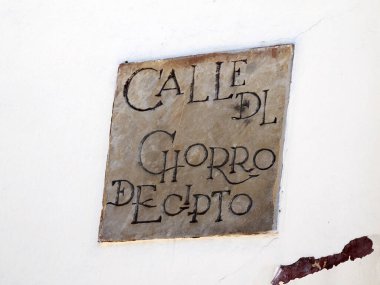 Bogota Kolombiya sokak tabelası Calle (decrypto stream street)